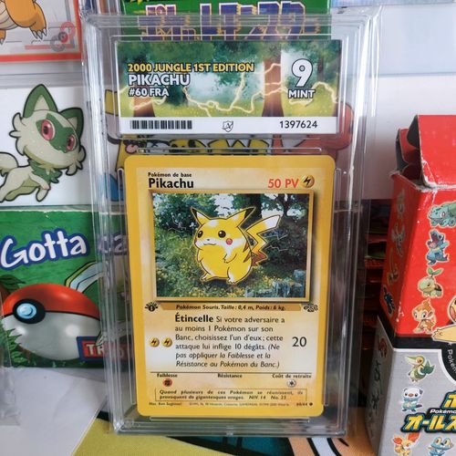 Pokemon Jungle  French Pikachu 1ST Edition ACE 9 Mint Carte #60/64 Not PSA