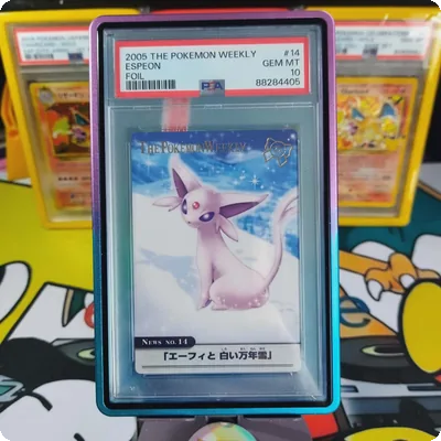 PSA10 Espeon POKEMON WEEKLY FOIL  ADVANCED GEN PROMO #53 grail card